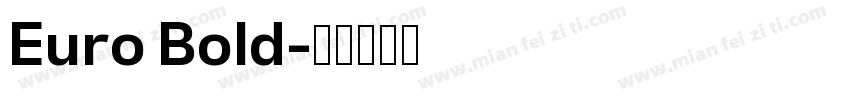 Euro Bold字体转换